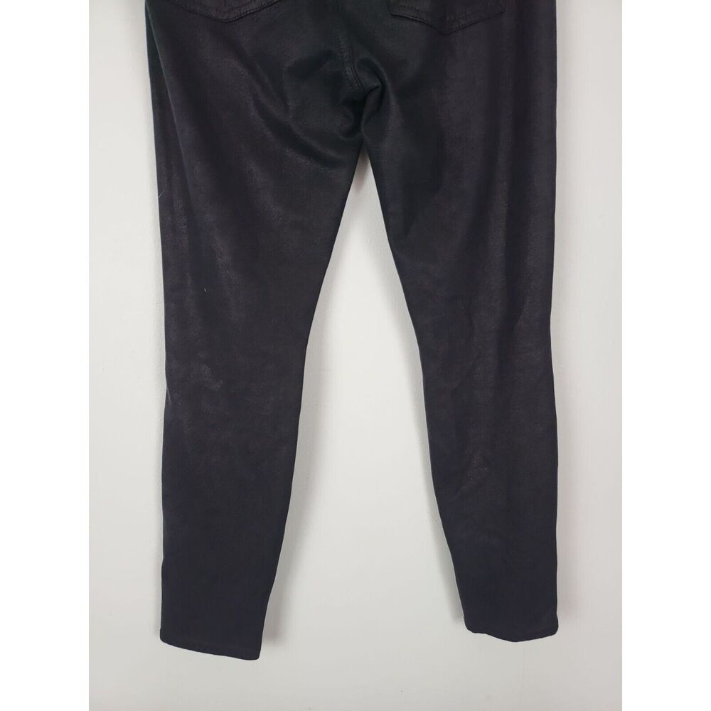 7 For All Mankind Jeans 27 Womens Black Mid Rise Classic Skinny - Picture 8 of 9